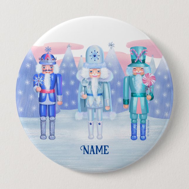 Pastel Nutcracker Kings Button (Vorderseite)