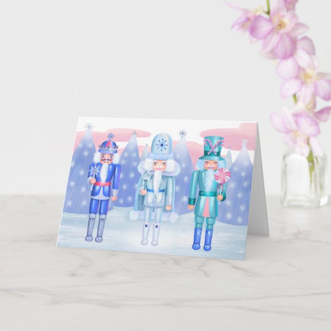 Pastel Nutcracker Kings Card Karte (Orchidee)
