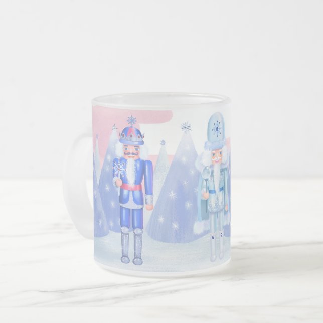 Pastel Nutcracker Kings Mattglastasse (Vorderseite Links)