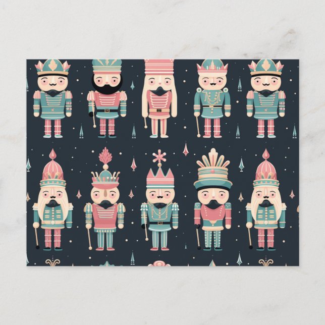 Pastel Nutcracker Postkarte (Vorderseite)