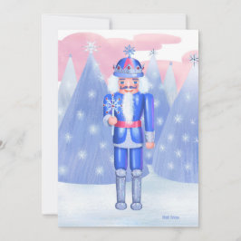 Pastel Nutcracker Snowflake King DIY Blank Einladung