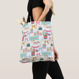 Pastel Nutcracker Toys Holiday Tasche