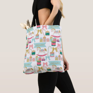 Pastel Nutcracker Toys Holiday Tasche