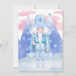 Pastel Nutcracker Winter King DIY Blank Einladung