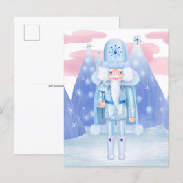 Pastel Nutcracker Winter King Postkarte