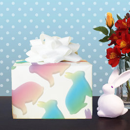 Pastel Oaster Bunnies Geschenkpapier