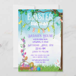 Pastel Oaster Egg 12x18 Einladung