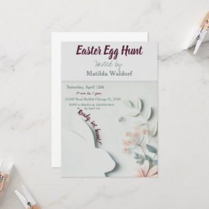 Pastel Oaster Egg Einladung Niedlich & festlich