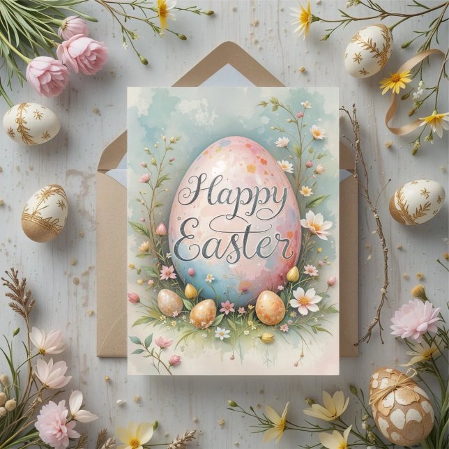 Pastel Oaster Eggs Segnung Karte (Von Creator hochgeladen)