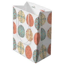 Pastel Oaster Geschenktasche mit Muster für Blumen Mittlere Geschenktüte