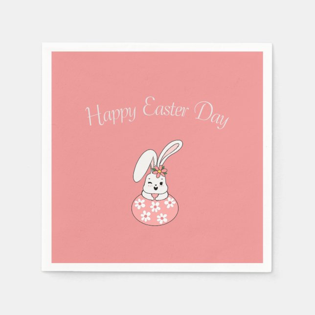 Pastel Oaster Paper Napkins - Personalisiert Serviette (Vorderseite)