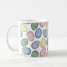 Pastel Oeufs de Pâques Café Mug