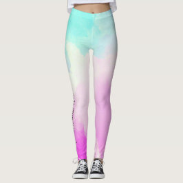 Pastel Ombre Disk aktive Leggings