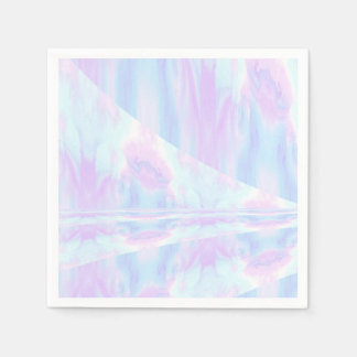 Pastel Ombre Gefärbte Krawatte Ripples Girly Serviette