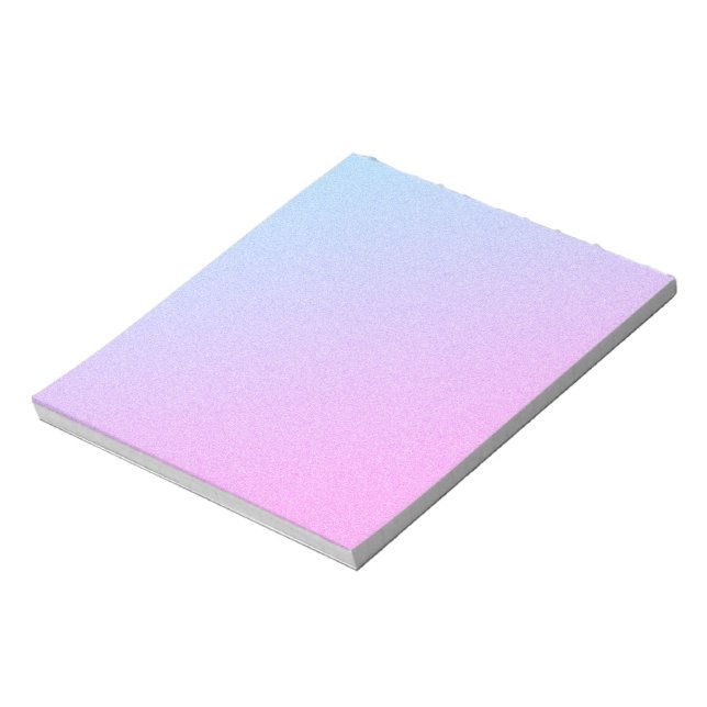 Pastel Ombre Glitzer Notizblock (Rotiert)
