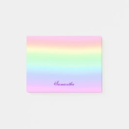Pastel Ombre Rainbow Post-It Notes Klebezettel