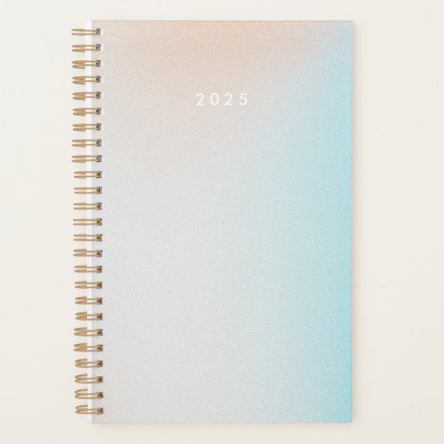 Pastel Ombre Sky Personalisiert 2025 Planer (Vorderseite)