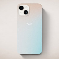 Pastel Ombre Sky Personalisiert Initial Monogram