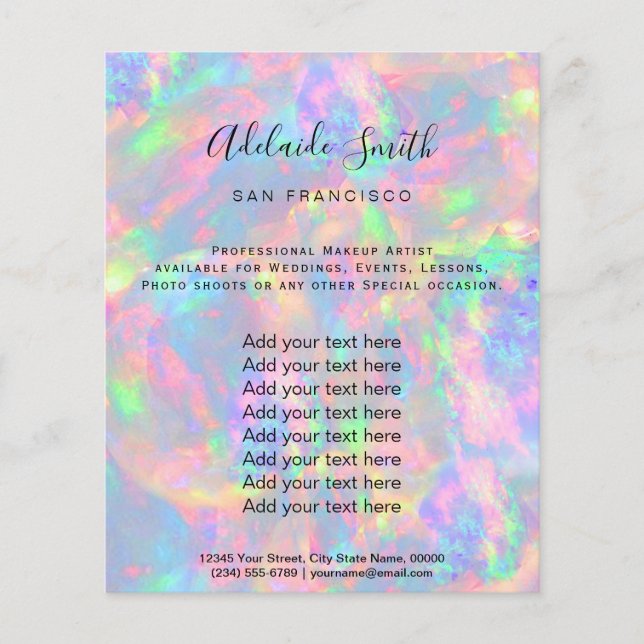 Pastel opal IMITATE Holograph Flyer (Vorne)