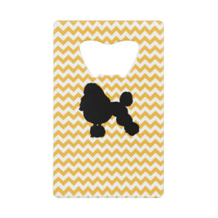 Pastel Orange Chevron Avec Poodle