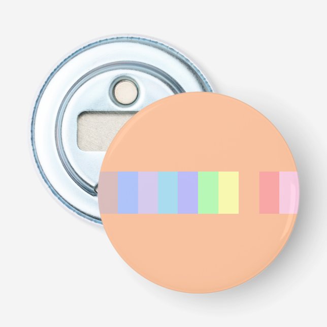 Pastel Orange Flaschenöffner (Vorderseite)