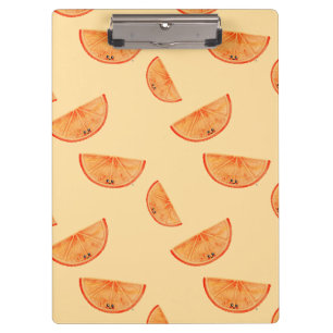 Pastel Orange Kawaii Orange Klemmbrett