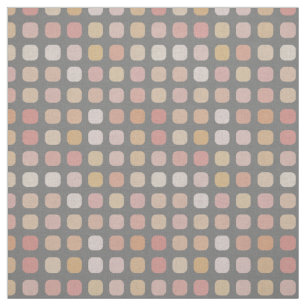 Pastel Orange Rosa Runder Platz Art Muster Stoff