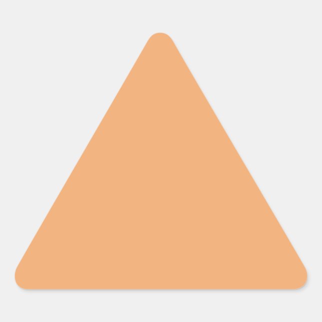 Pastel Orange Triangle Aufkleber (Vorderseite)