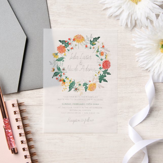 Pastel Orange Yellow Spring Dahlia Blume Hochzeit (Hochzeit)