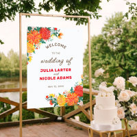Pastel Orange Yellow Spring Dahlia Blume Hochzeit