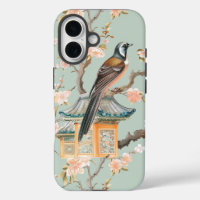 Pastel Orientalischer Vogel und Fruchtblüten