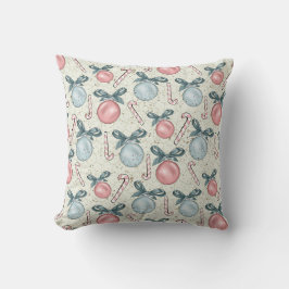 Pastel Ornament Holiday Kissen