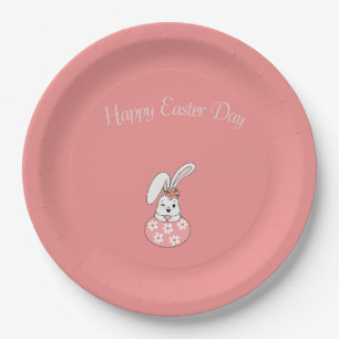 Pastel-Oster-Papierplatten - Personalisiert & Fest Pappteller