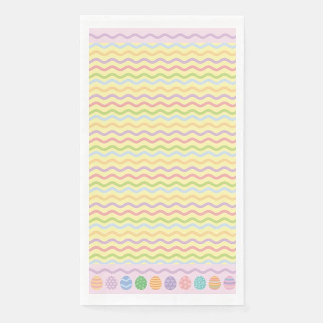 Pastel Ostereier Papier Napkin Serviette (Vorderseite)