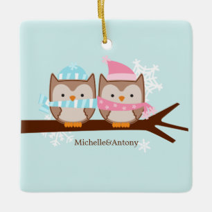 Pastel Owls Ornamente