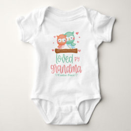 Pastel Owls | Von Oma geliebt - Grandchild Gift Baby Strampler