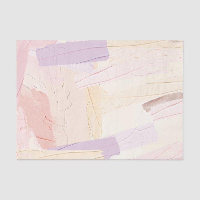 Pastel Paint Brush Strokes Seidenpapier (Vorderseite)