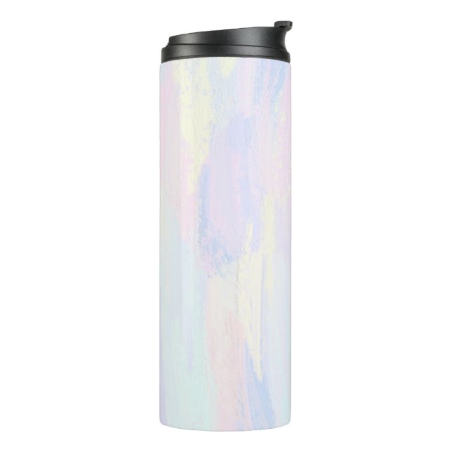 Pastel Paint Strokes Thermosbecher (Nach links gedreht)