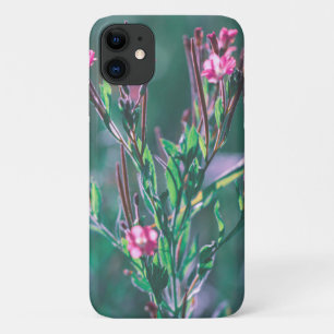 Pastel Pale Vert rose Fleurs iPhone 11 Coque