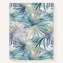 Pastel Palm Leaf Gemusterten Spiral-Notebook Notizbuch