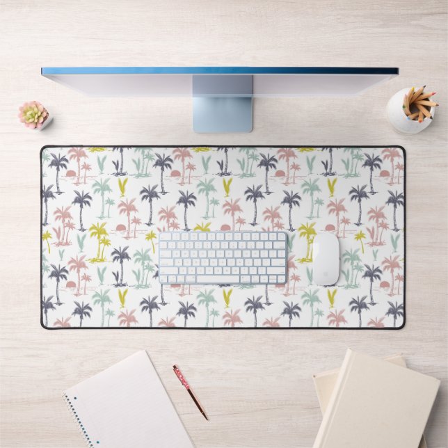 Pastel Palm Tree by the Beach Motif (Bureau 1)