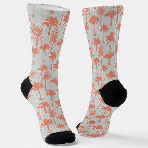 Pastel Palm Tree Muster Socken