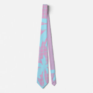 Pastel Palm Trees Grille Cravate