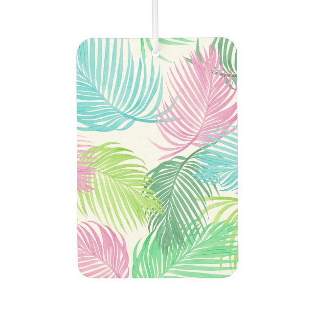 Pastel Palms auf Autolufterfrischer (Vorderseite)