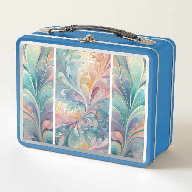 Pastel Party Metall Brotdose (Vorderseite)