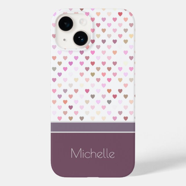Pastel Passion hört Personalisierten Namen Case-Mate iPhone 14 Hülle (Rückseite)