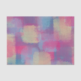 Pastel Patchwork Abstrakt Dreamy Design Seidenpapier