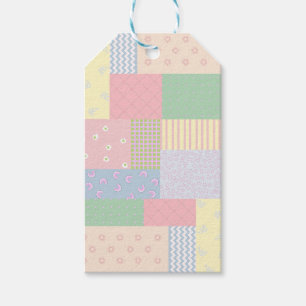 Pastel Patchwork Geschenkanhänger