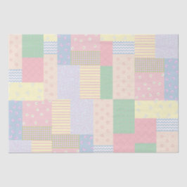 Pastel Patchwork Seidenpapier