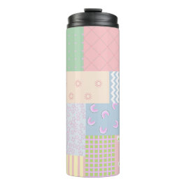 Pastel Patchwork Thermosbecher
